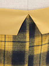 Load image into Gallery viewer, Off the Shoulder 1950s Plaid Vintage Swing Dress