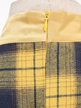 Load image into Gallery viewer, Yellow Plaid Vintage Dress With Pockets Inspired by Clueless Cher Horowitz