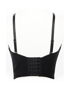 Vintage Fringed Bead Embellished Strapless Top