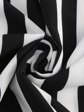 Load image into Gallery viewer, Beetlejuice Costume Short Sleeve Vintage Dress With Black and White Vertical Stripe