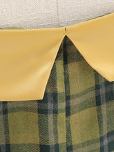 Load image into Gallery viewer, Off the Shoulder 1950s Plaid Vintage Swing Dress