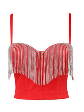 Load image into Gallery viewer, Vintage Fringed Bead Embellished Strapless Top