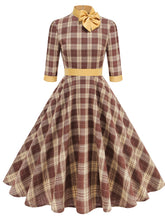 Load image into Gallery viewer, Yellow Plaid Vintage Dress With Pockets Inspired by Clueless Cher Horowitz