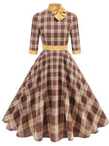 Yellow Plaid Vintage Dress With Pockets Inspired by Clueless Cher Horowitz
