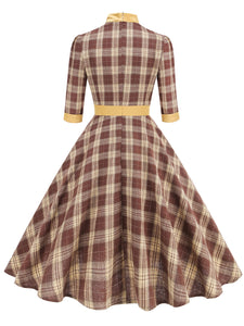 Yellow Plaid Vintage Dress With Pockets Inspired by Clueless Cher Horowitz