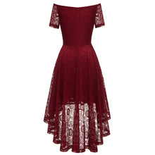 Load image into Gallery viewer, Autumn Lace Off Shoulder 50s Party Dress