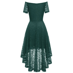 Autumn Lace Off Shoulder 50s Party Dress