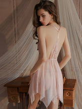 Load image into Gallery viewer, Pink Spaghetti Strap Lingerie Sexy Babydolls
