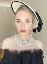 Load image into Gallery viewer, Big Sweet Bow Satin Vintage Audrey Hepburn Same Style 1950S Hat