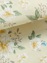 Load image into Gallery viewer, Yellow V Neck Floral Printed Cross-Tie 1950S Vintage Dress