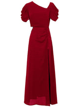 Load image into Gallery viewer, 1960S Asymmetric Neck Waist Cutout Slit Party Sexy Dress