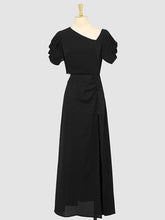 Load image into Gallery viewer, 1960S Asymmetric Neck Waist Cutout Slit Party Sexy Dress