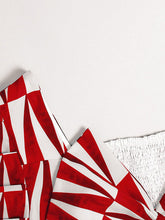 Load image into Gallery viewer, Red Irregular Graphic Bowknot 1950S Summer Dress