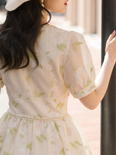 Load image into Gallery viewer, Sweet Apricot Leaf Embroidered Princess Corset Vintage Dress