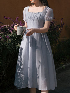 Square Neck Puff Sleeve Cinderella Princess Dress