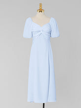 Load image into Gallery viewer, Puff Sleeve Cross Audrey Hepburn Dress SpiltVintage 1950S Dress