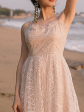 Load image into Gallery viewer, Apricot Ballet Lace Strap Vintage Dance Sequins Dress