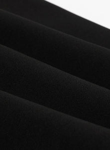 Black Crew Neck Semi-Sheer 1950S Vintage Dress