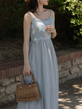 Load image into Gallery viewer, Blue Pearl Spaghetti Strap Sequined Mesh Ballet Dress Inspired By The Little Mermaid