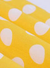 Load image into Gallery viewer, Yellow Polka Dots V Neck 1950S Vintage Belle Style Swing Dress