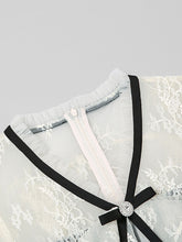 Load image into Gallery viewer, Fairy White Lace Sweet Luxury Short V-neck Mini Black Dress Party Dress