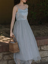 Load image into Gallery viewer, Blue Pearl Spaghetti Strap Sequined Mesh Ballet Dress Inspired By The Little Mermaid