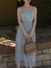 Load image into Gallery viewer, Blue Pearl Spaghetti Strap Sequined Mesh Ballet Dress Inspired By The Little Mermaid