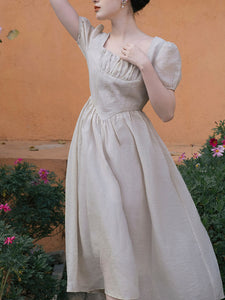 Square Neck Puff Sleeve Cinderella Princess Dress