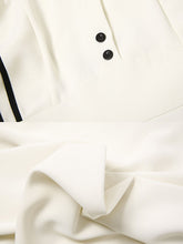 Load image into Gallery viewer, Apricot Ruffles Butterfly Sleeves With Black Edges 1950S Swing Dress