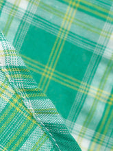 Load image into Gallery viewer, Green Plaid Sleeveless 1950S Vinatge Cotton Dress