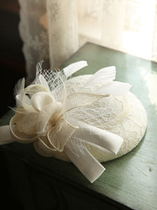 Big Bow Tulle Vintage Lace 1950S Hat