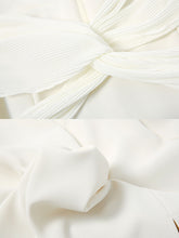 Load image into Gallery viewer, Puff Sleeve Cross Audrey Hepburn Dress SpiltVintage 1950S Dress