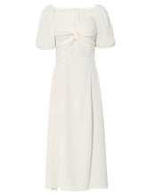 Load image into Gallery viewer, Puff Sleeve Cross Audrey Hepburn Dress SpiltVintage 1950S Dress