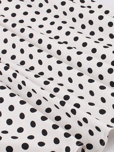 1950s Polka Dot With Belt Vintage Dress