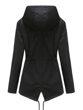 Load image into Gallery viewer, Women&#39;s Jacket Daily Going Out Fall Winter Casual Waisted Solid Color Hoodie Sporty Jacket