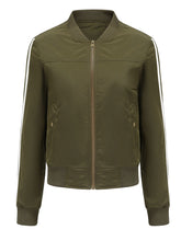 Load image into Gallery viewer, Women&#39;s Pilot Style Jacket Daily Fall Winter Casual Solid Color Stand Collar Sporty Jacket
