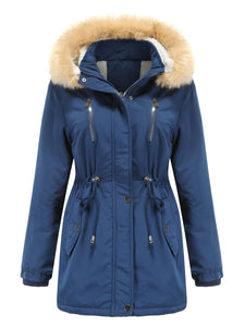 Women's Coat Daily Lamb wool Fall Winter Regular Midi Length Coat Solid Color Oversized Coat