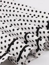 Load image into Gallery viewer, White 1950s Polka Dot Swing Dress