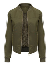 Load image into Gallery viewer, Women&#39;s Pilot Style Jacket Daily Fall Winter Casual Solid Color Stand Collar Sporty Jacket
