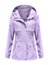 Load image into Gallery viewer, Women&#39;s Jacket Daily Going Out Fall Winter Casual Waisted Solid Color Hoodie Sporty Jacket