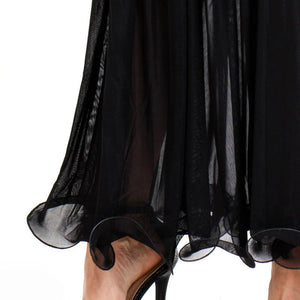 Black Gold 1920s Crew Neck Sequined Flapper Dres