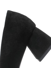 Load image into Gallery viewer, Chunky Heel  Square Toe Suede Vintage Shoes