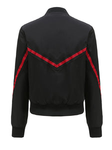Women's Pilot Style Jacket Street Daily Fall Winter Casual Solid Color Stand Collar Sporty Jacket