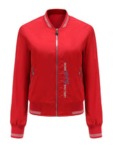 Load image into Gallery viewer, Pilot Style Jacket Street Daily Fall Winter Casual Solid Color Stand Collar Sporty Jacket For Women