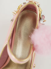 Load image into Gallery viewer, 9.5CM Luxury Pompom Chunky Heels Retro Shoes