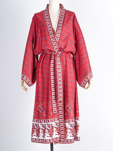 Boho Dress Bikini Cover Up Long Kimono Beach Dress For Women
