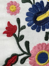 Load image into Gallery viewer, Jolly Vintage Bohemian V Neck Embroidered Floral Flared Long Sleeve Boho Dress