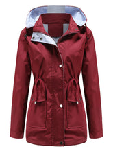 Load image into Gallery viewer, Women&#39;s Jacket Daily Going Out Fall Winter Casual Solid Color Hoodie Sporty Jacket