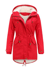 Load image into Gallery viewer, Women&#39;s Parka Coat Street Daily Winter Plush Long Coat Solid Color Oversized Fur Warm Coat