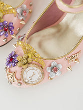 Load image into Gallery viewer, 9.5CM Luxury Pompom Chunky Heels Retro Shoes